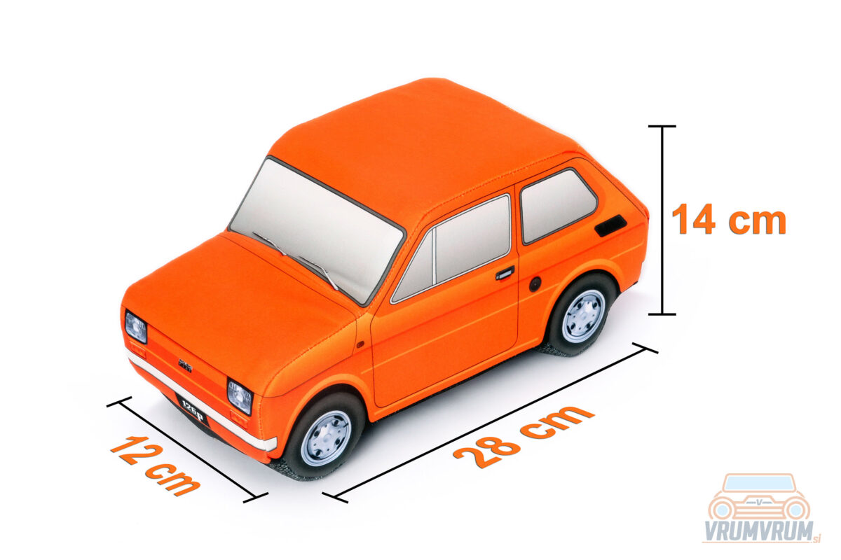 Polski Fiat 126p vrumvrum okrasna blazina