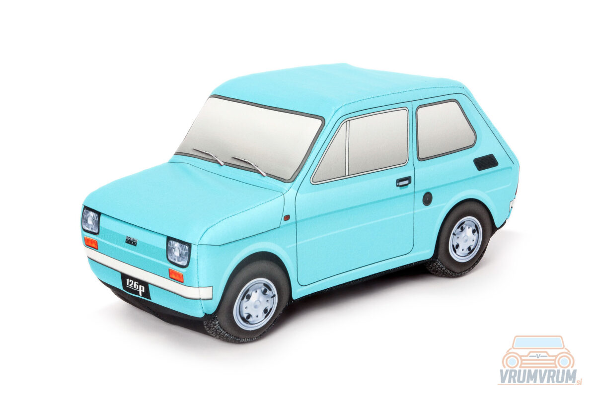 Polski Fiat 126p vrumvrum okrasna blazina