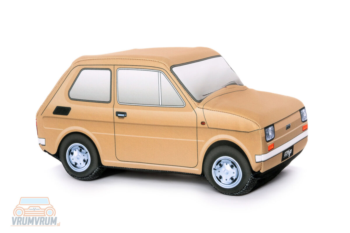 Polski Fiat 126p vrumvrum okrasna blazina