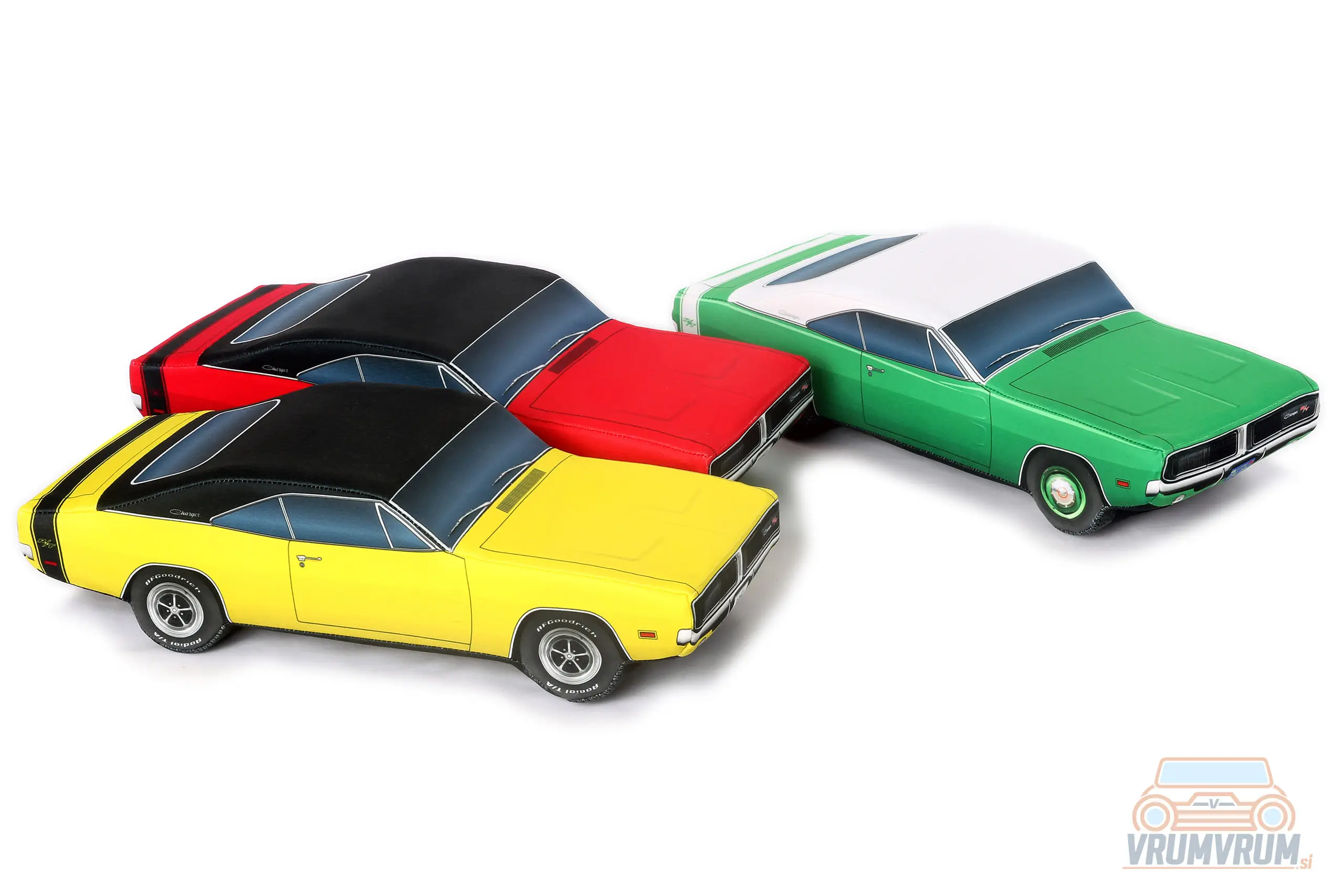 1969 Dodge Charger R/T vrumvrum okrasna blazina