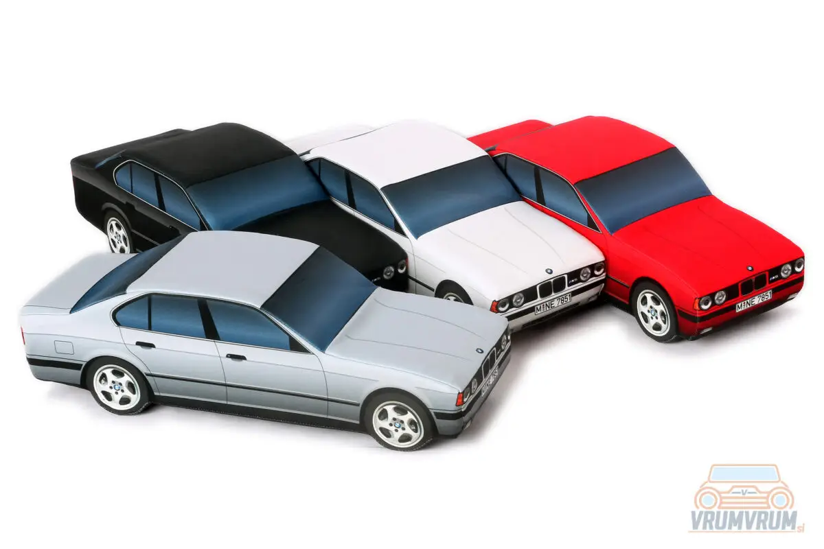 BMW M5 E34 coussin décoratif vrumvrum