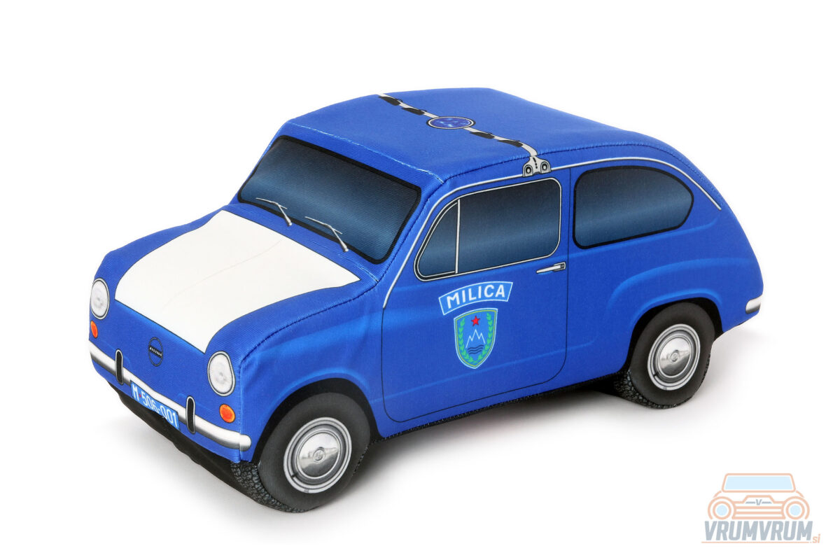 Zastava 750 fičko milica police VrumVrum coussin