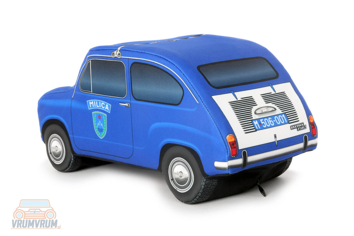 Zastava 750 fičko milica police VrumVrum coussin