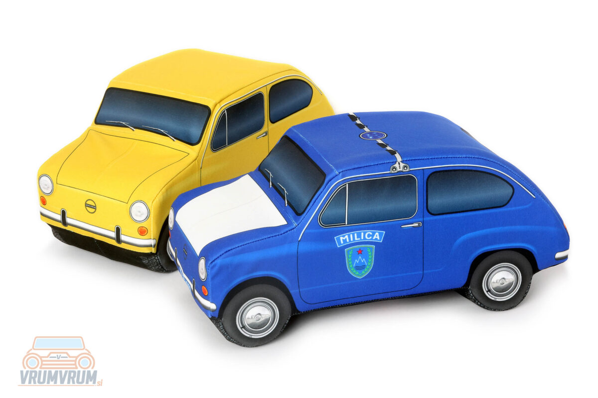 Zastava 750 fičko milica police VrumVrum coussin